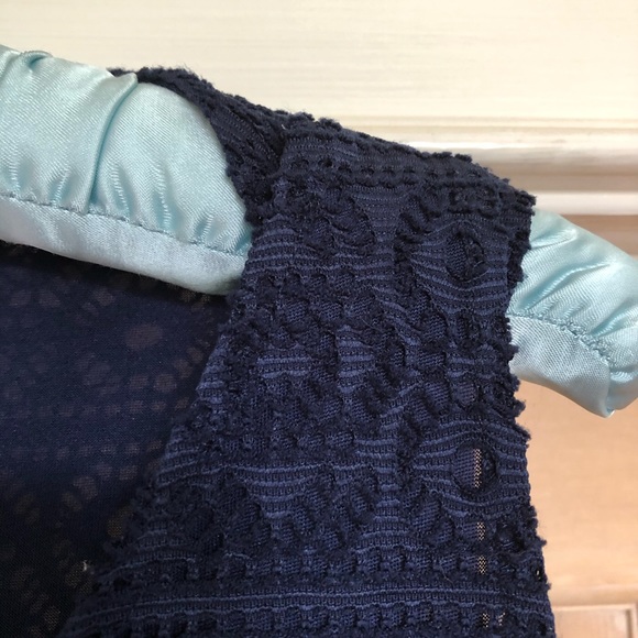 Navy Stretch Lace Maxi Dress, Size 8,10, Sleeveles - Picture 7 of 13